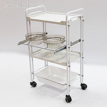 Double Tube Beauty Instrument Trolley, Salon Trolley